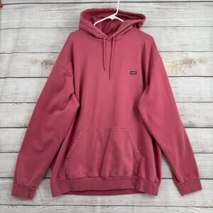 Only NY Logo Hoodie Sweatshirt Adult XXL Pink Heavyweight Kangaroo Pocket